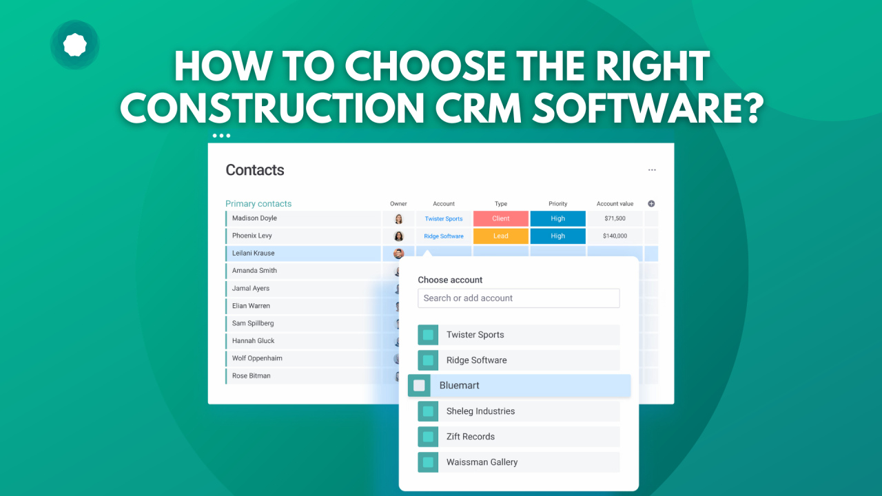 Contractor software crm Informational
