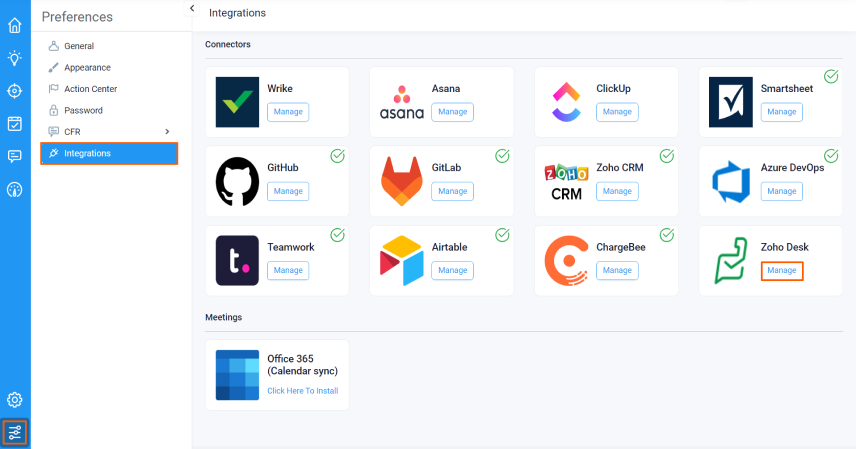 Zoho desk asset management