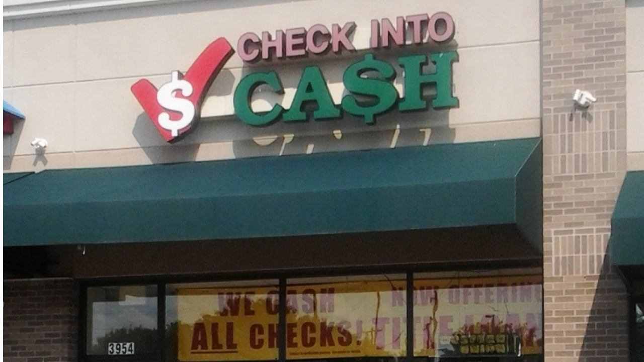 Check into cash online payment